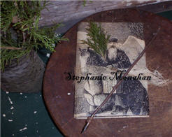Belsnickle Journal and Stick Quill-belsnickle, Journal, aged, 