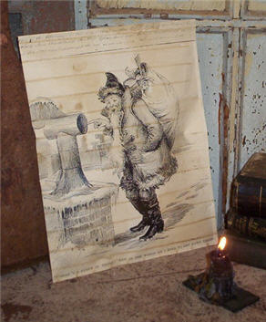 Chimney Santa Potpourri Pouch-