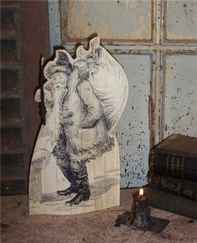 Coal Santa Paper Doll-
