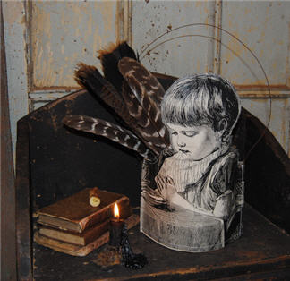 Faye McCann Paper Basket-paper basket, basket, child