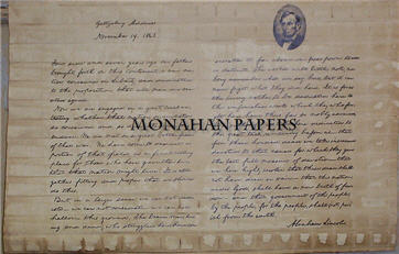 Gettysburg Address Paper Sheet-