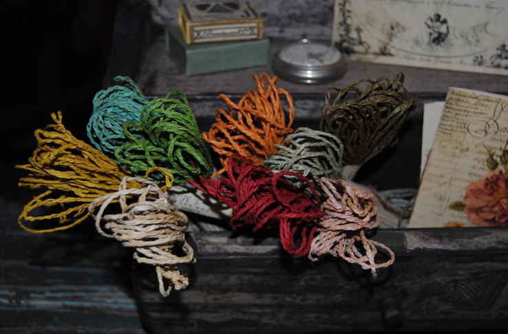 Paper Ribbon - Hand Dyed-