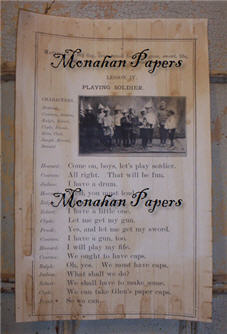 Playing Soldier Paper Sheet-