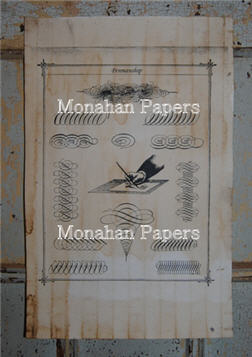 Penmanship Paper Sheet-penmanship, writing, letters, letter, lettering, script, handwriting