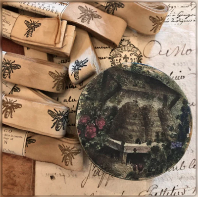 3" Bee Hive Paper Mache Round Boxes