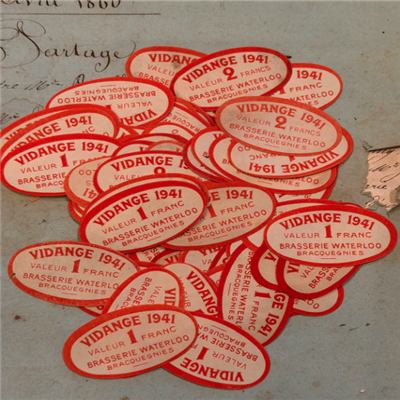 RARE Belgium Brewery Labels from 1941 - Set/10