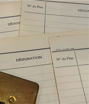 Original 1850s Blank French Ledger Pages Bundles Set/5