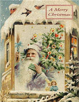 A Merry Christmas Santa Window - C309