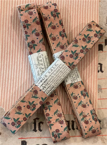 French Cherry Papier Dominote Ribbon