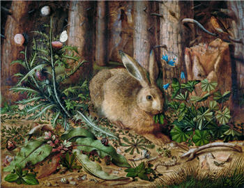 Woodland Hares - E148