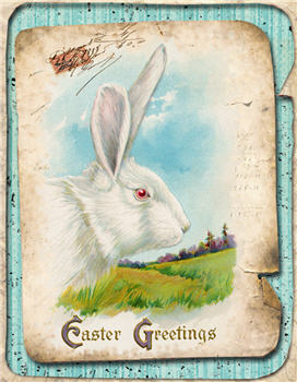 Easter Greetings Hare - E149
