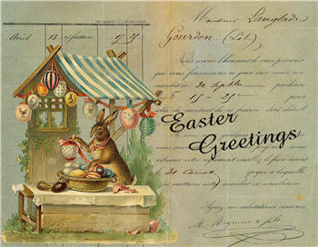 Easter Greetings Egg Tent Card - E34