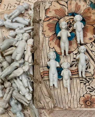 ASST 2"-3" Vintage German Frozen Charlotte's by way of France