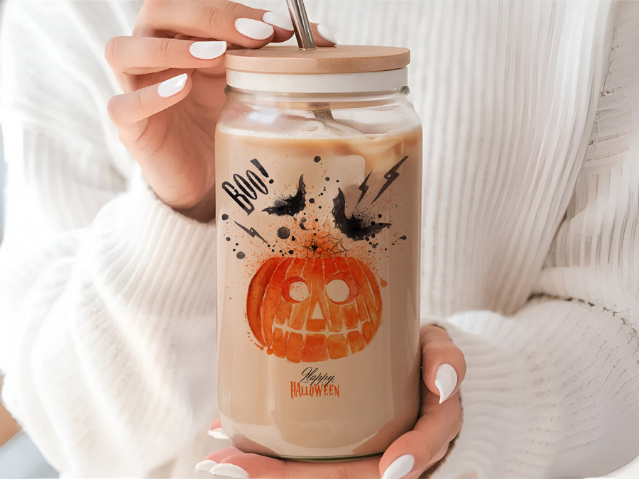 Boo Glass Tumbler - 16 oz.