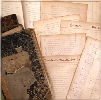 Original French Script/JournalLedger Bundles - 1800s - 1900s