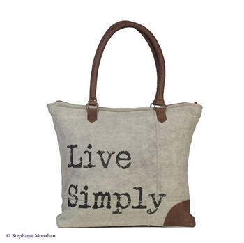 Live Simply Shoulder Bag