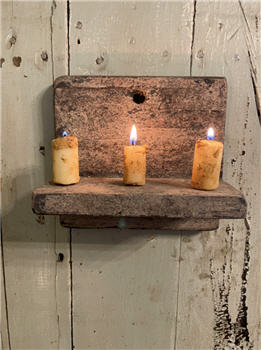Buttermilk Chippy Hanging Candle Shelf