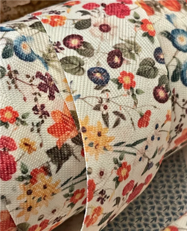 Exclusive Monahan Papers "Pierre-Joseph Redouté" Floral Ribbon Trim