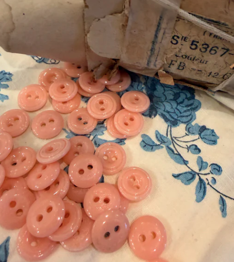 Antique 1800s Glass French Buttons