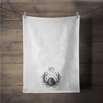 NO. 7 & Bee Hive Tea Towel - SPS900TT