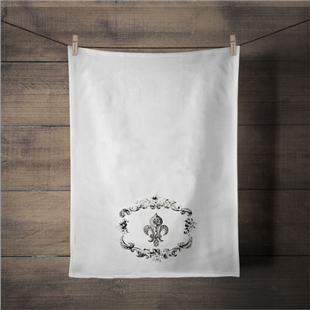 Fleur De Lis Tea Towel - SPS518TT