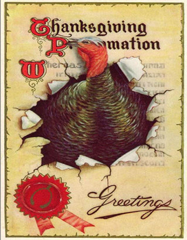 Thanksgiving Proclamation Greetings Card