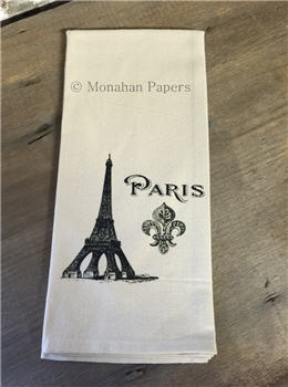 Eiffel Tower Fleur De Lis Tea Towel - SPS521TT