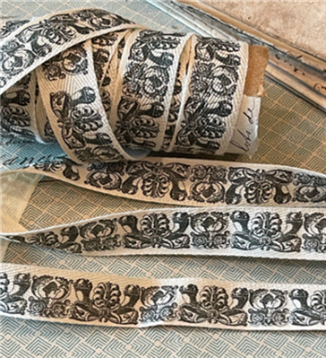 Woodcut Royal French Plume Ribbon