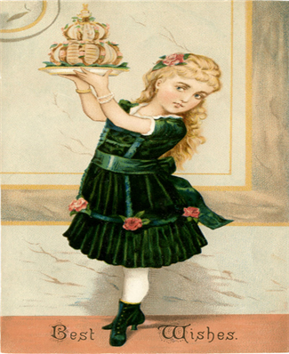 Little Girls Best Wishes - X193