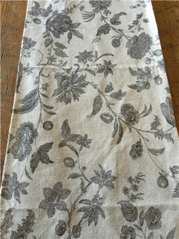 Black Floral Damask Runner - BLKFLRUN