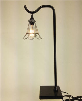 Hook Lamp & Wire Shade Cage