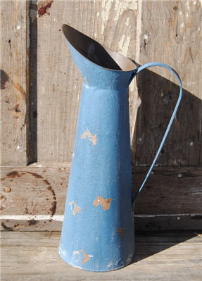 French Countryside Chippy Blue Pitcher