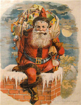 Santa In The Chimney - C10