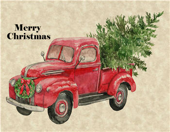 Merry Christmas Truck - C390