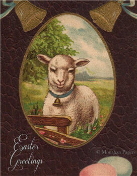 Easter Greetings Lambie - E102