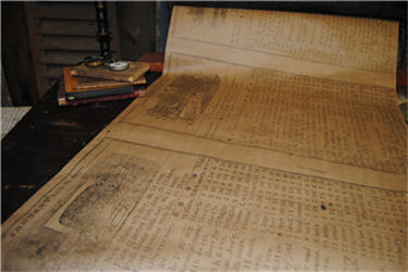 1800s Almanac Wrapping Paper