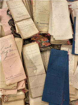 Original French Document folders