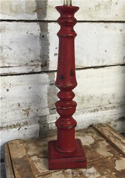 Red Relanche' Lamp Base