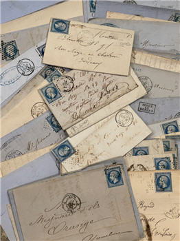 Sets of 5 VERY Old Correspondence from France - 1800's
