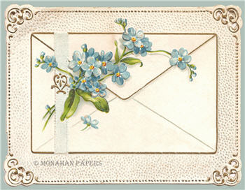 Blue Florals Envelope - SPS913